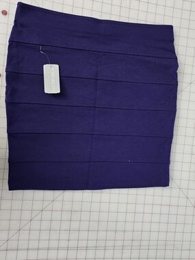 Forever 21 Dark Purple Bandage Mini Skirt